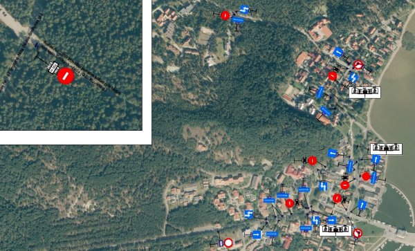 Informacija apie Nidos centrinėje dalyje vienpusio eismo organizavimo Taikos g., G. D. Kuverto...